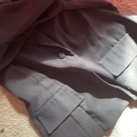 VINTAGE LADIES DBY LMTD. SINGLEBUTTON BLACK BLAZER - Picture 6 of 11